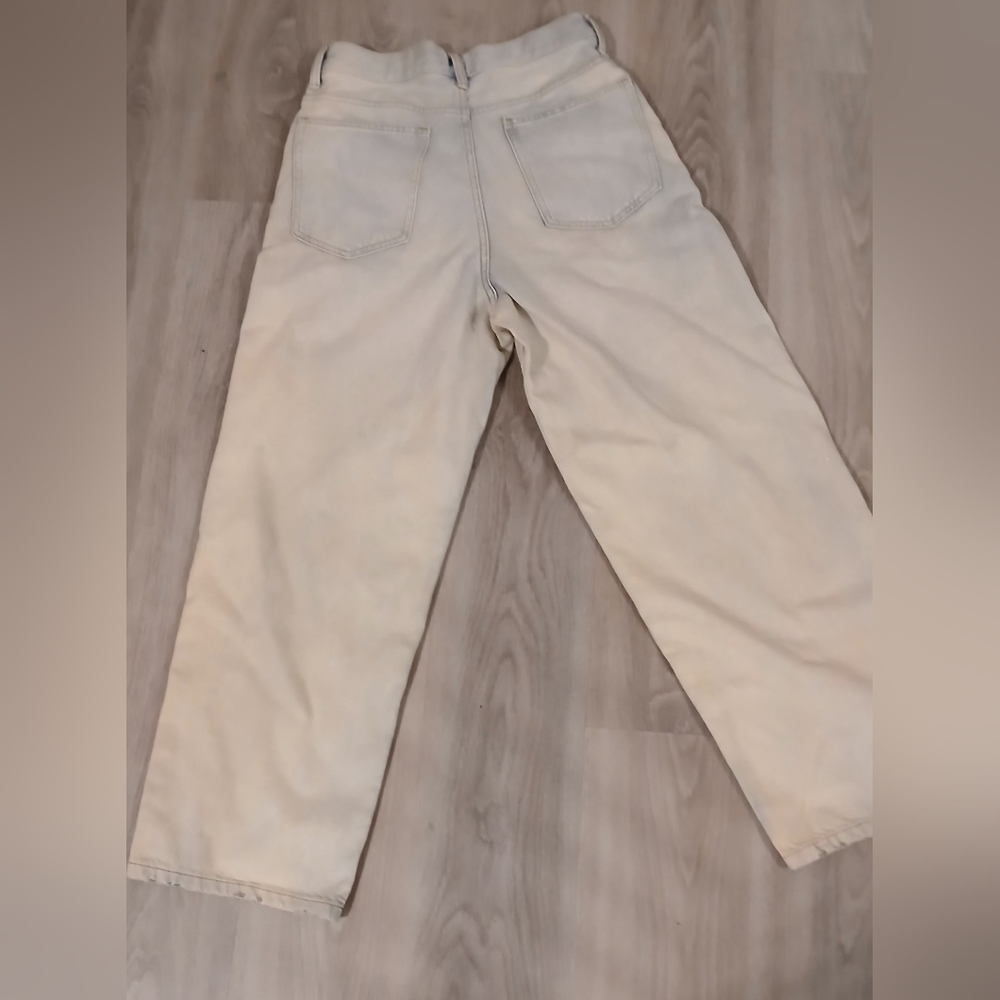 H&M Faded Baggy Fit Denim Jeans Can Be Worn As UNISEX Waist 28 True L 40"